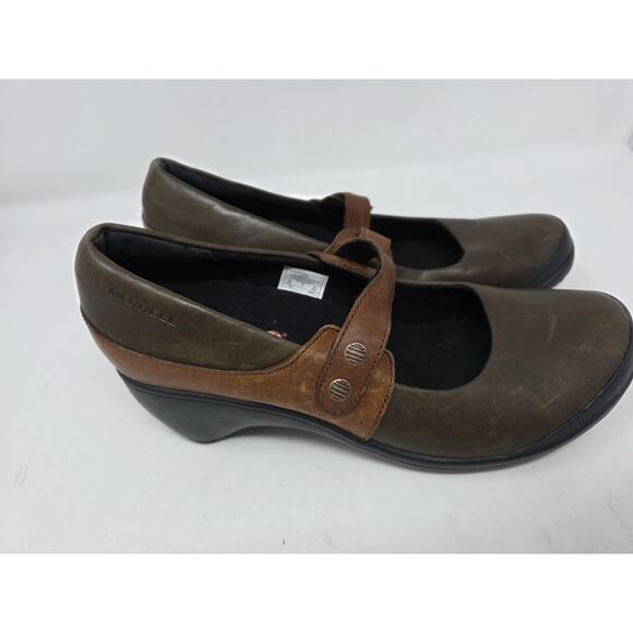 Merrell Women's Veranda Emme Mary Jane Two Toned Brown Shoes Size 9.5 - Picture 3 of 10